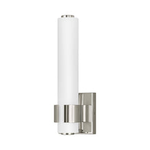 Load image into Gallery viewer, Aiden LED Bath Wall Light in Polished Nickel (Small).
