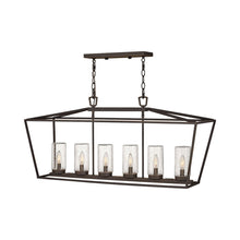 Load image into Gallery viewer, Alford Outside Area Linear Pendant Light in Oil Rubbed Bronze.

