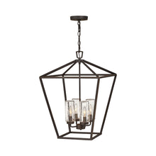 Load image into Gallery viewer, Alford Outdoor Pendant Light in Oil Rubbed Bronze (4-Light).
