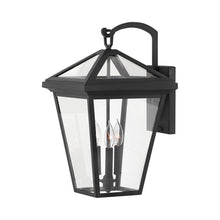 Load image into Gallery viewer, Alford Outside Area Wall Light in Large/Museum Black.
