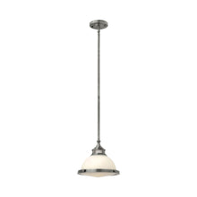 Load image into Gallery viewer, Amelia Mini Pendant Light in Small/Polished Antique Nickel With Etched Opal.
