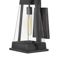 Load image into Gallery viewer, Arcadia Outside Area Wall Light in Detail.
