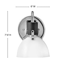 Load image into Gallery viewer, Argo Bath Wall Light - line drawing.
