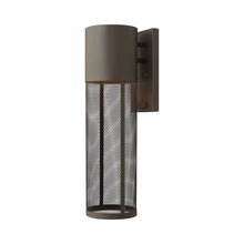 Load image into Gallery viewer, Aria Outside Area Wall Light in Medium/Buckeye Bronze/E26 incandescent.
