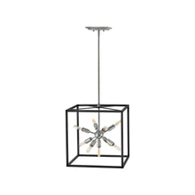 Load image into Gallery viewer, Aros Pendant Light in Polished Nickel (9-Light).
