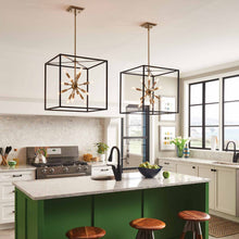 Load image into Gallery viewer, Aros Pendant Light in dining room.

