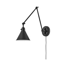 Load image into Gallery viewer, Arti Wall Light in Black/Steel (18.25-Inch).
