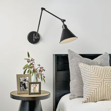 Load image into Gallery viewer, Arti Wall Light in bedroom.
