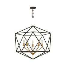 Load image into Gallery viewer, Astrid Chandelier in Large/Metallic Matte Bronze.
