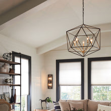 Load image into Gallery viewer, Astrid Chandelier in living room.
