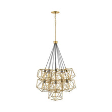 Load image into Gallery viewer, Astrid Multi Tiered Chandelier in Deluxe Gold.
