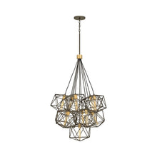 Load image into Gallery viewer, Astrid Multi Tiered Chandelier in Metallic Matte Bronze.

