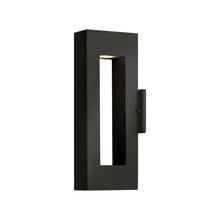 Load image into Gallery viewer, Atlantis Ada Outside Area Led Wall Light in Medium/Satin Black.
