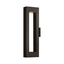 Load image into Gallery viewer, Atlantis Ada Outside Area Led Wall Light in Large/Satin Black.
