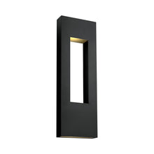 Load image into Gallery viewer, Atlantis Extra Large Outside Area Led Wall Light in Satin Black.
