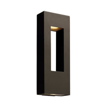 Load image into Gallery viewer, Atlantis Large Outside Area Led Wall Light in Bronze.

