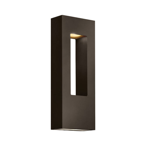 Atlantis Medium Outside Area Led Wall Light in Bronze.
