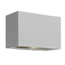 Load image into Gallery viewer, Atlantis Small Outside Area Led Wall Light in Titanium/Up/Downlight.
