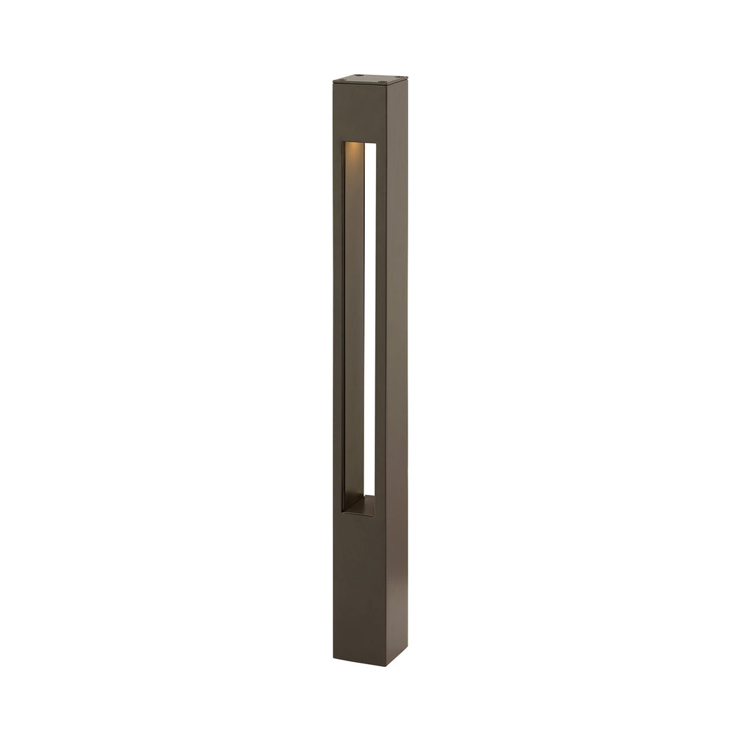 Atlantis Square Bollard in Small/Bronze/Led.