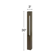 Load image into Gallery viewer, Atlantis Square Bollard - line drawing.
