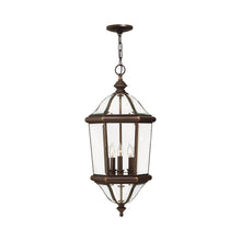 Load image into Gallery viewer, Augusta Outside Area Pendant Light in Copper Bronze.
