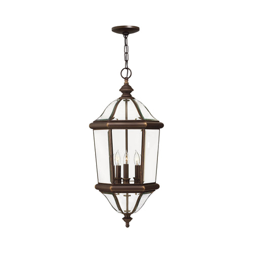 Augusta Outside Area Pendant Light in Copper Bronze.
