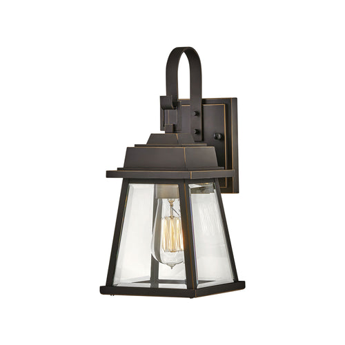 Bainbridge Outside Area Wall Light in Oil Rubbed Bronze.