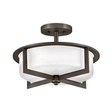 Load image into Gallery viewer, Baxley Semi Flush Mount Ceiling Light in Black Oxide.
