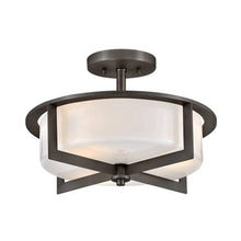 Load image into Gallery viewer, Baxley Semi Flush Mount Ceiling Light in Detail.
