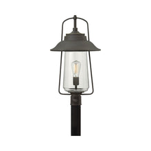 Load image into Gallery viewer, Belden Outside Area Post Light in Oil Rubbed Bronze.

