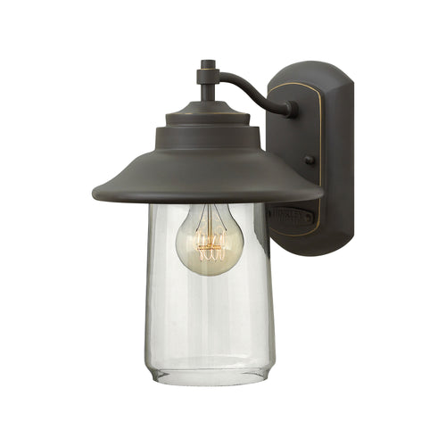 Belden Outside Area Wall Light in Oil Rubbed Bronze.