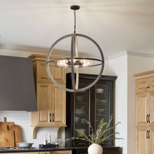 Load image into Gallery viewer, Bodie Chandelier in dining room.
