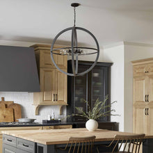 Load image into Gallery viewer, Bodie Chandelier in dining room.
