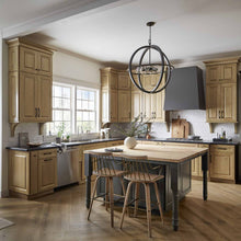 Load image into Gallery viewer, Bodie Chandelier in dining room.
