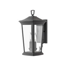 Load image into Gallery viewer, Bromley Outdoor Wall Light in Small/Museum Black.
