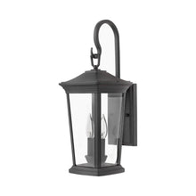 Load image into Gallery viewer, Bromley Outdoor Wall Light in Medium/Museum Black.

