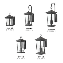 Load image into Gallery viewer, Bromley Outdoor Wall Light in Detail.
