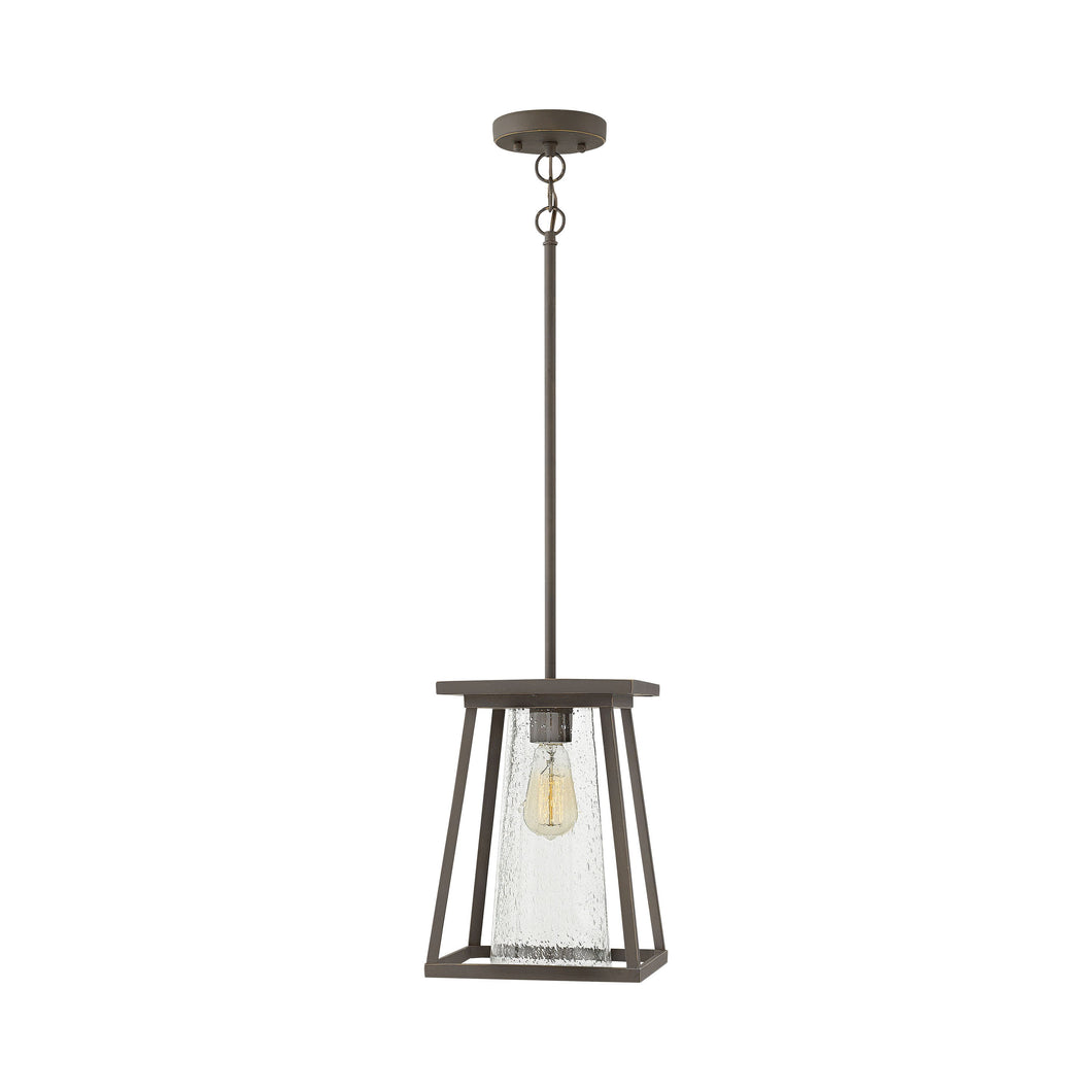Burke Outside Area Pendant Light in Oil Rubbed Bronze.