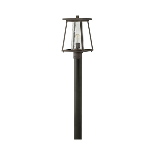 Burke Outside Area Post Light in Oil Rubbed Bronze.