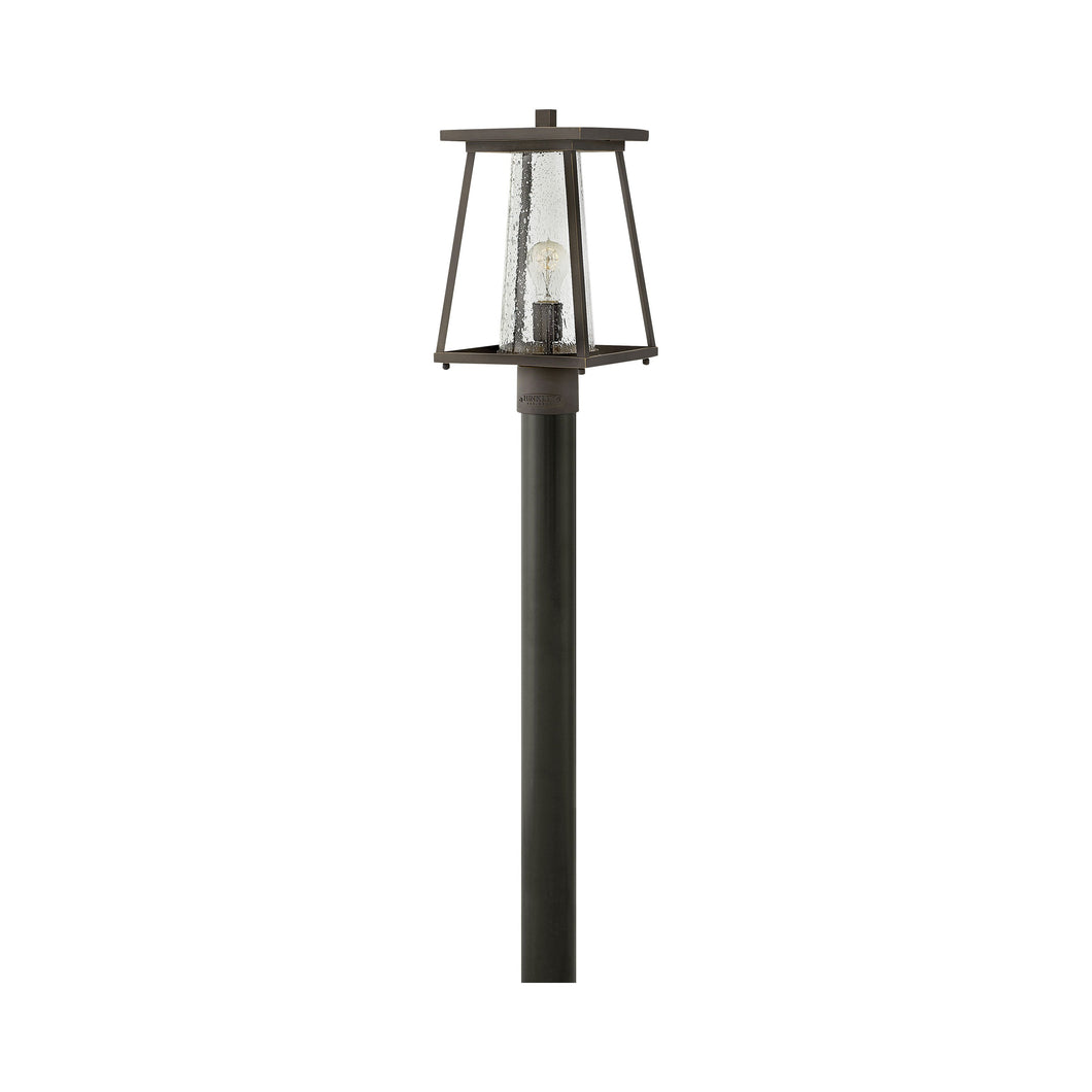 Burke Outside Area Post Light in Oil Rubbed Bronze.
