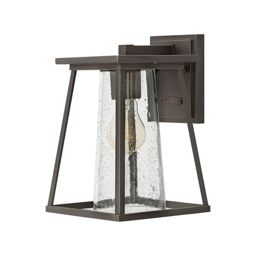 Burke Outside Area Wall Light in Oil Rubbed Bronze.