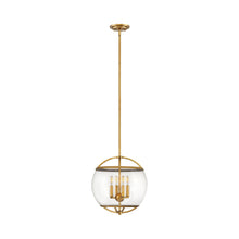 Load image into Gallery viewer, Calvin Pendant Light in Heritage Brass.
