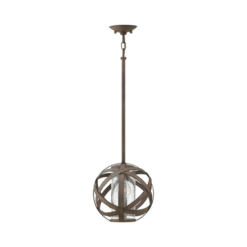 Carson Outside Area Pendant Light in Vintage Iron.