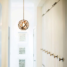 Load image into Gallery viewer, Carson Outdoor Pendant Light in hallway.
