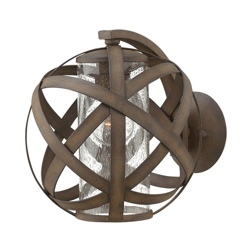 Carson Outside Area Wall Light in Vintage Iron.