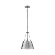 Load image into Gallery viewer, Cartwright Drum Pendant Light in Small/Polished Antique Nickel.
