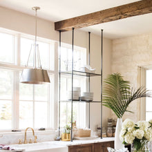 Load image into Gallery viewer, Cartwright Drum Pendant Light in dining room.
