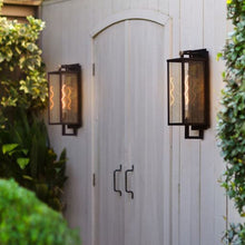 Load image into Gallery viewer, Catalina Outdoor Wall Light in Outside Area.

