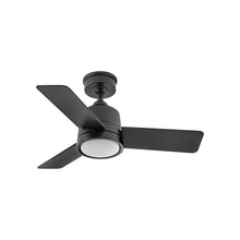 Load image into Gallery viewer, Chet LED Ceiling Fan in Matte Black (36-Inch).
