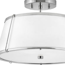 Load image into Gallery viewer, Clarke Semi Flush Mount Ceiling Light in Detail.
